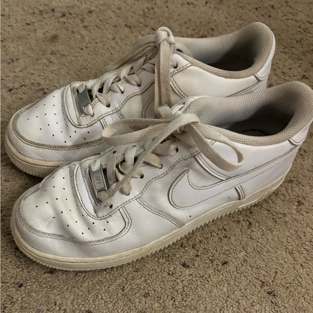 White Nike Air Force 1s